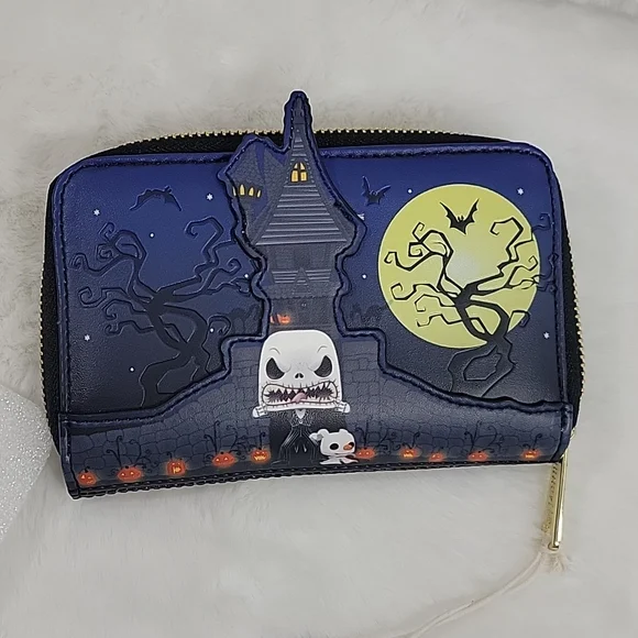 Loungefly Disney Nightmare Before Christmas Jack Skellington House Zip Wallet - Picture 6 of 8